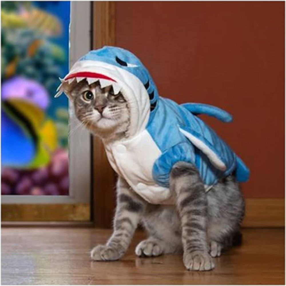 New Mogoko Funny Cat Dog Shark Costume, Size Small, Too Cute!